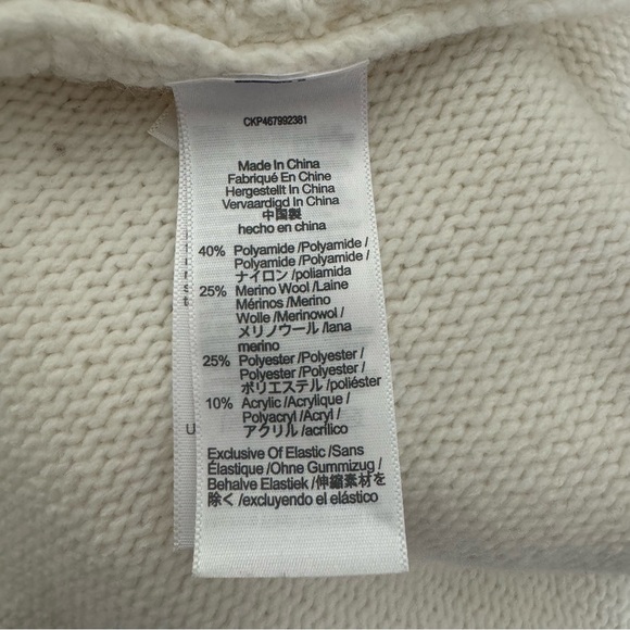 Madewell Sadler Turtleneck in antique cream color size M - Picture 10 of 10